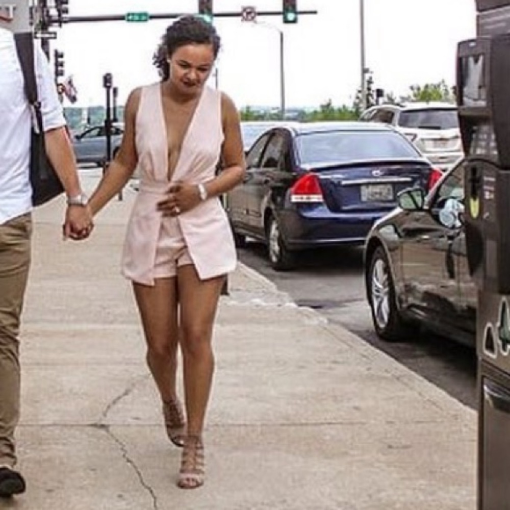 Chic Blush Romper, size S